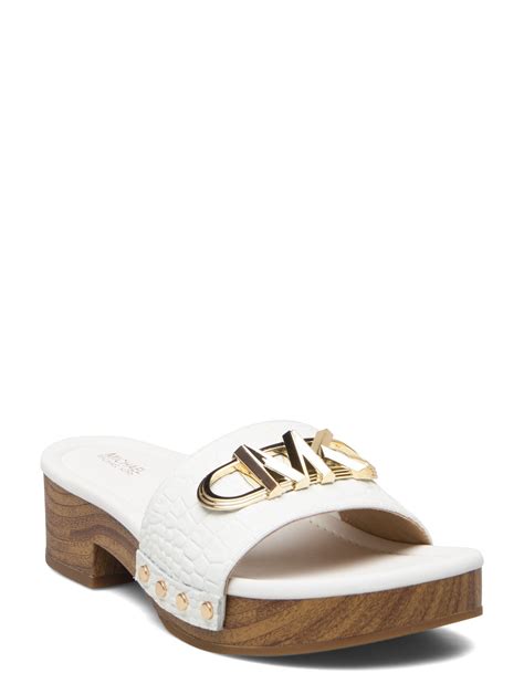 michael michael kors parker leather sandal|michael kors parker slides.